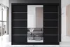 Easy4You R6 250 cm Schwarz Schiebetüren Kleiderschrank Produktbild-Vorschau 3