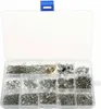 A clear, well-lit overhead shot of a plastic organizer box filled with various jewelry making components. Produktbild-Vorschau
