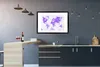 MuchoWow® MuchoWow® Gerahmtes Poster Weltkarte - Ölfarbe - Produktbild-Vorschau 5
