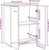 vidaXL Kredens dąb sonoma 60x30x75 cm materiał Podgląd zdjęcia produktu 7