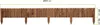 A wooden garden border fence with stakes. Voir les images du produit