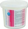 A white plastic tub with a pink and blue label. Produktbild-Vorschau