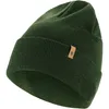 A close-up studio shot of a green knit hat. Produktbild-Vorschau