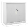 vidaXL Armadio ad ante scorrevoli grigio 90x40x90 cm Anteprima dell’immagine prodotto 7