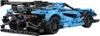 A rear view of a blue and black toy sports car. Produktbild-Vorschau
