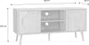 Mobile TV in canna arrotondata, 120cm, Marrone naturale Anteprima dell’immagine prodotto 8