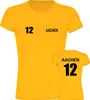 multifanshop Damen T-Shirt - Aachen - Trikot Nummer 12, Produktbild-Vorschau 1