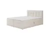 A cream-colored bed with a tufted headboard and a mattress on a white background. Náhľad obrázku produktu