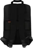The back view of a black backpack. Produktbild-Vorschau