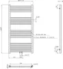 BELVIT Handtuchheizkörper Edelstahl gebürstet 1200x600mm Produktbild-Vorschau 3