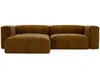 GrainGold Ecksofa L-Form Links Landi - Moderne Cord Produktbild-Vorschau 4