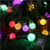 2x Solar Lichterkette 5m - 20 LED Kristallkugel, bunt, Produktbild-Vorschau 2