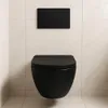 Drückerplatte Schwarz Matt ABS Kompatibel zu Geberit Duofix Produktbild-Vorschau 3