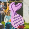Relaxdays Pinata sirène, avec bâton et masque, pinata de Voir les images du produit 2