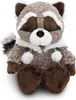 A plush raccoon toy sitting on a white background. Podgląd zdjęcia produktu