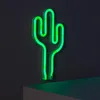 Neon LED Kaktus mit Batterie Grün Produktbild-Vorschau 3