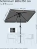 SONGMICS Sonnenschirm Balkonschirm UPF 50+ 200 x 150cm Produktbild-Vorschau 7