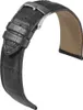 Barington Kroko-Print Uhrenarmband Leder Krokoprägung grau Produktbild-Vorschau 2