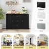 okwish sideboard kuchyňská skříň se 3 zásuvkami a 2 dveřmi Náhled obrázku produktu 5
