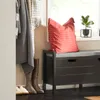 SoBuy Schuhbank Aufbewahrungsmöbel mit Türen Schwarz Produktbild-Vorschau 6