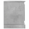 vidaXL Meuble TV Gris béton 100x35.5x45 cm Bois Voir les images du produit 7