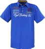 Übergrössen Hippes Poloshirt Kurzarm LAVECCHIA Royalblau Produktbild-Vorschau 1