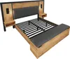 Doppelbett Polsterbett 180×200, Bettanlage mit Leselampe Produktbild-Vorschau 10