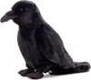 A plush toy raven sits on a white background. Produktbild-Vorschau