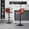 CLIPOP Barhocker, 2er Set Kunstleder Barstuhl, Retro Produktbild-Vorschau 9