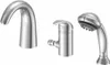 A studio shot of three chrome bathroom fixtures against a white background. Podgląd zdjęcia produktu