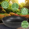 Jardinière ronde ventrue de 37 cm pour l'extérieur, noire Voir les images du produit 2