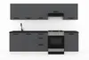 ULWEHOME | Küchenzeile 220 cm Anthrazit, Küchenmöbel-Set Produktbild-Vorschau 2