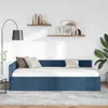 vidaXL Struttura letto ad angolo con testiera blu 90 cm x Anteprima dell’immagine prodotto 3