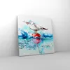 Bild auf Leinwand - Leinwandbild - Wasser Fische Möwe Produktbild-Vorschau 4