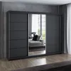 Schwebetürenschrank, 3-türig Schrank 200 cm mit 4 Produktbild-Vorschau 1