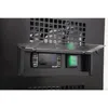 A close-up view of a digital thermostat and a green switch on a black appliance. Produktbild-Vorschau