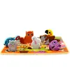 Tooky Toy Montessori Holzpuzzle Tiere Home Match Formen Produktbild-Vorschau 4