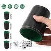Lot de 5 gobelets à dés en cuir, avec 25 dés : jeu de dés, Voir les images du produit 10