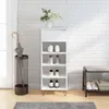 vidaXL Szafka na buty biała wysoki połysk 40x36x105 cm Podgląd zdjęcia produktu 2