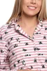 Bezaubernder Damen Schlafanzug Zweiteilig Shirt Top In Produktbild-Vorschau 2