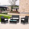 karpal Garden Furniture Set Poly Rattan Balcon Set Noir Voir les images du produit 4