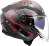 Casco Jet LS2 OF603 INFINITY II CARBON Urus Shiny Red Anteprima dell’immagine prodotto 6