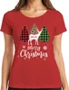 Merry Christmas Mama Rentier Kariert - Weihnachten Produktbild-Vorschau 1