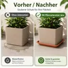 Pflanztopfuntersetzer Jana Terrakotta 41 x 41 cm - Produktbild-Vorschau 6