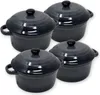 ToCi 4 x Auflaufschalen mit Deckel Ofenformen Keramik 200 Produktbild-Vorschau 1