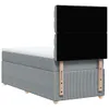 Boxspringbett mit Matratze Hellgrau 100x200 cm Stoff Produktbild-Vorschau 6