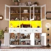 Flieks Armoire de cuisine Hochschrank avec LED, buffet de Voir les images du produit 1