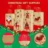 24 Stück Weihnachts-Geschenktüten, weihnachtliche braune Produktbild-Vorschau 4