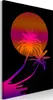 Vliesstoff Leinwandbild - Palm at Sunrise (1 Part) Vertical Produktbild-Vorschau 1