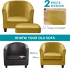 Topchances 2 kusy kryt židle Club Chair Slipcover, Velvet Náhled obrázku produktu 4
